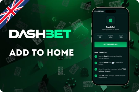 Dashbet app shortcut setup on iOS Safari